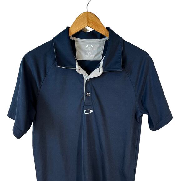 OAKLEY Men's Regular Fit Hydrolix Short Sleeve Golf Polo Shirt Blue Size Small - Picture 3 of 7